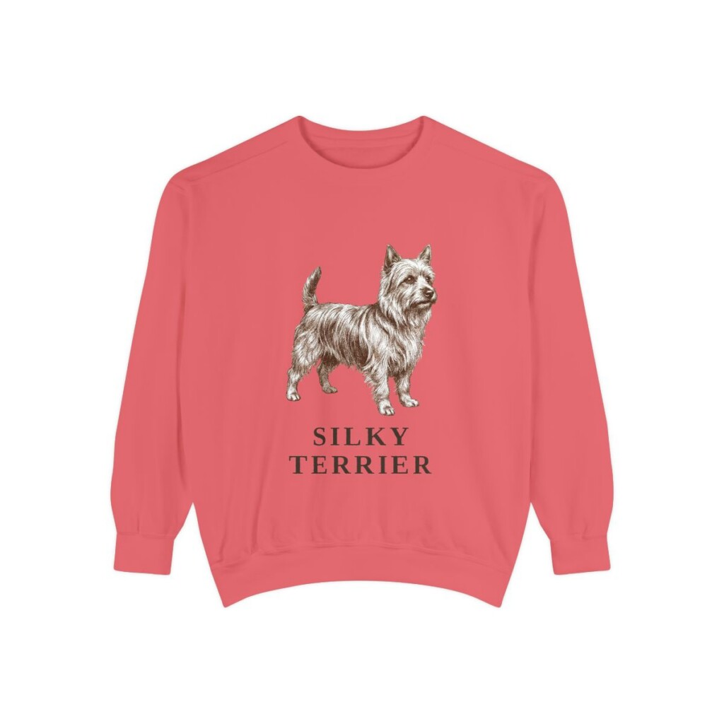 Silky Terrier Sweatshirt, Watermelon, front view