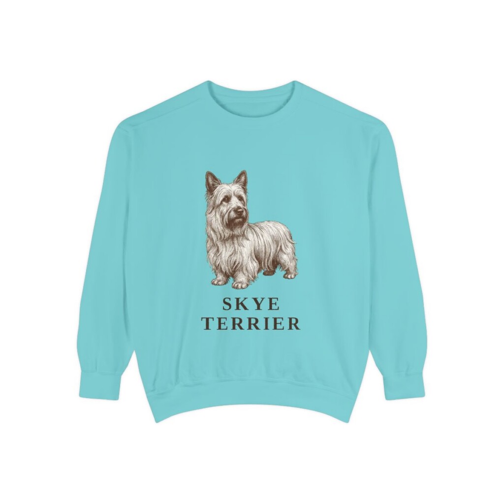 Skye Terrier Sweatshirt, Chalky Mint, front view