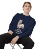 Skye Terrier Dad Sweatshirt, True Navy, person 1 context