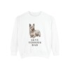 Skye Terrier Dad Sweatshirt, White, front view