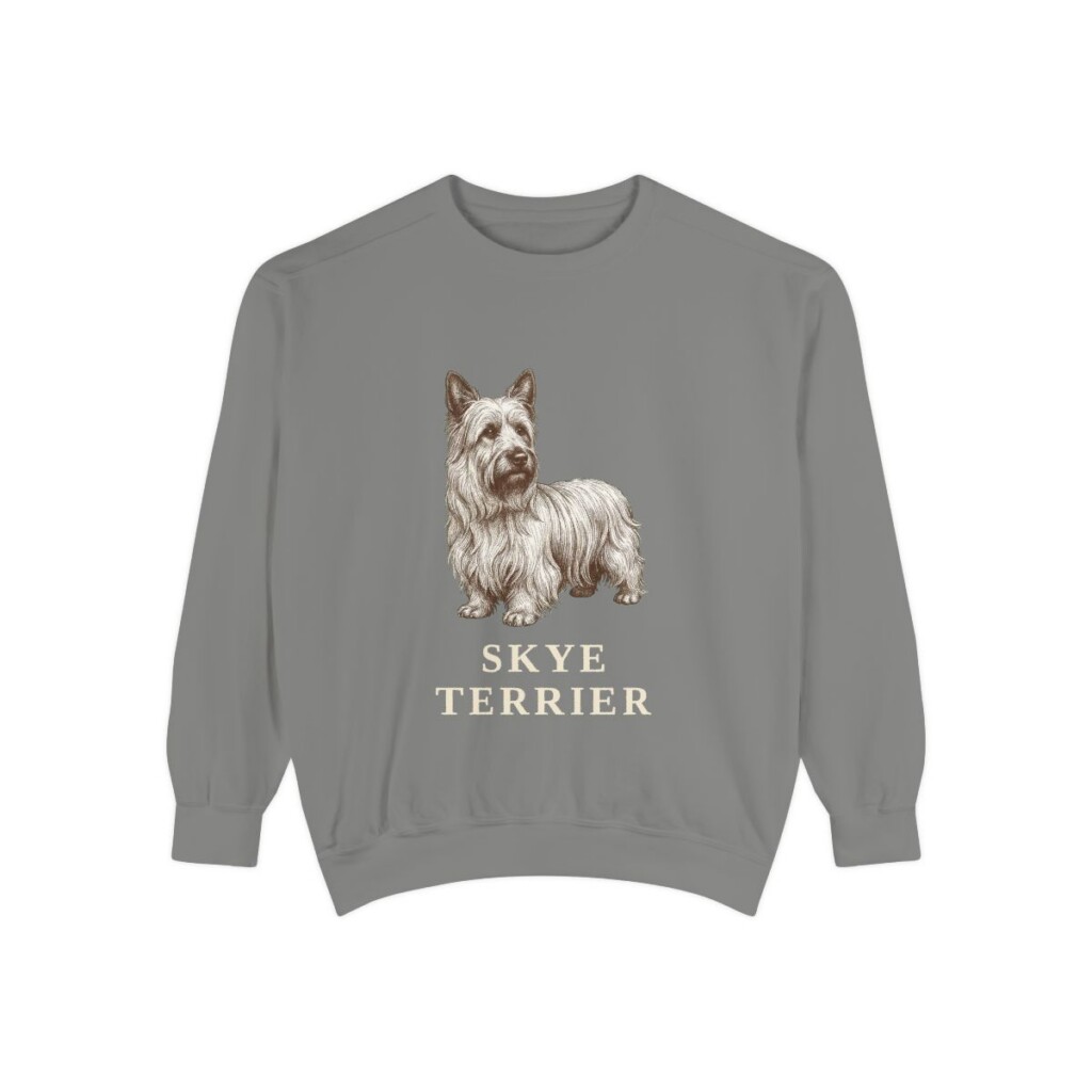 Skye Terrier Sweatshirt, Grey, front view