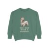 Skye Terrier Humor Sweatshirt, Light Green, front view