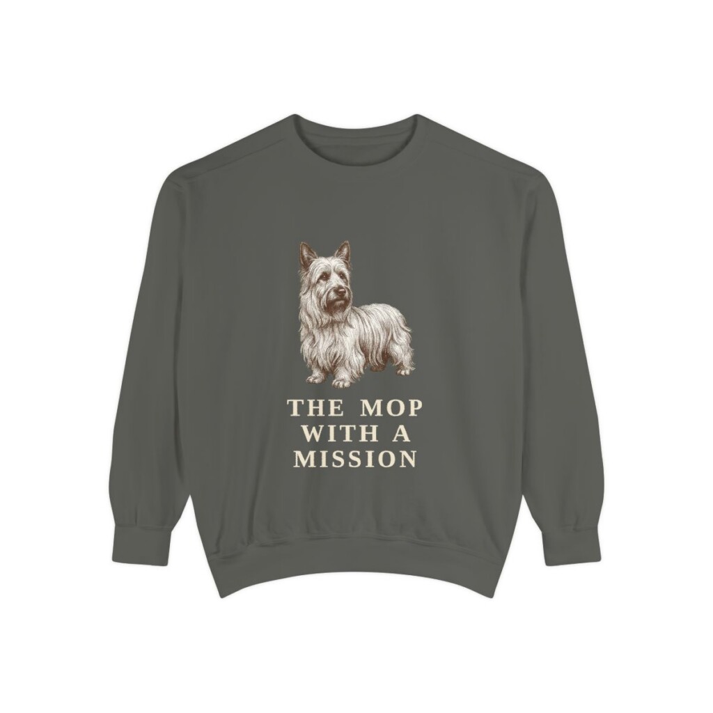 Skye Terrier Humor Sweatshirt, Pepper, front view