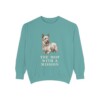 Skye Terrier Humor Sweatshirt, Seafoam, front view