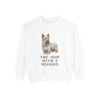 Skye Terrier Humor Sweatshirt, White, front view