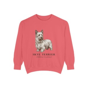skye-terrier-sweatshirt-latin-watermelon Skye Terrier Latin Sweatshirt, Watermelon, front view