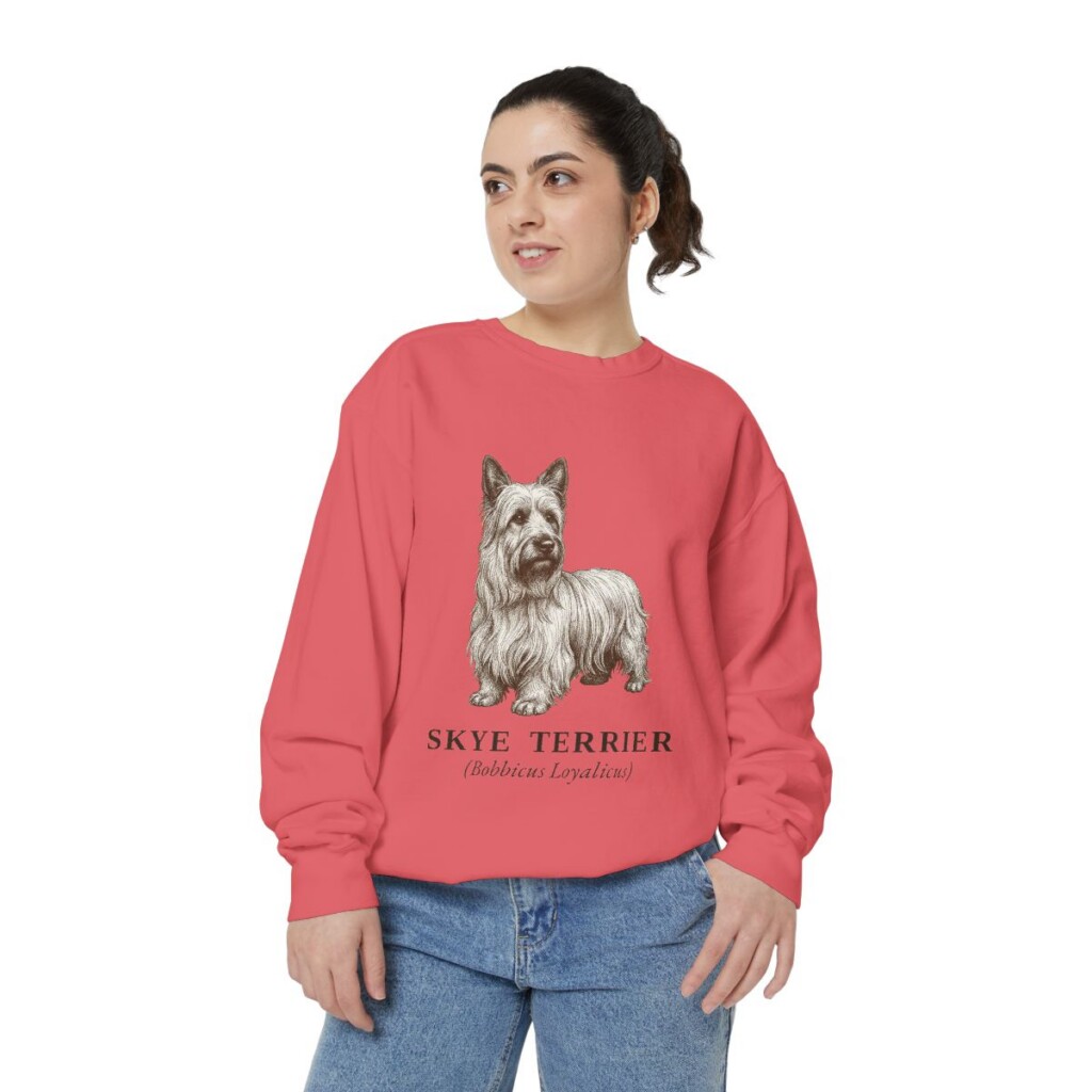 skye-terrier-sweatshirt-latin-watermelon-person-2-front Skye Terrier Latin Sweatshirt, Watermelon, person 2 front