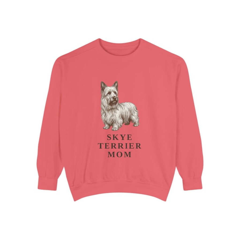 Skye Terrier Mom Sweatshirt, Watermelon, front view