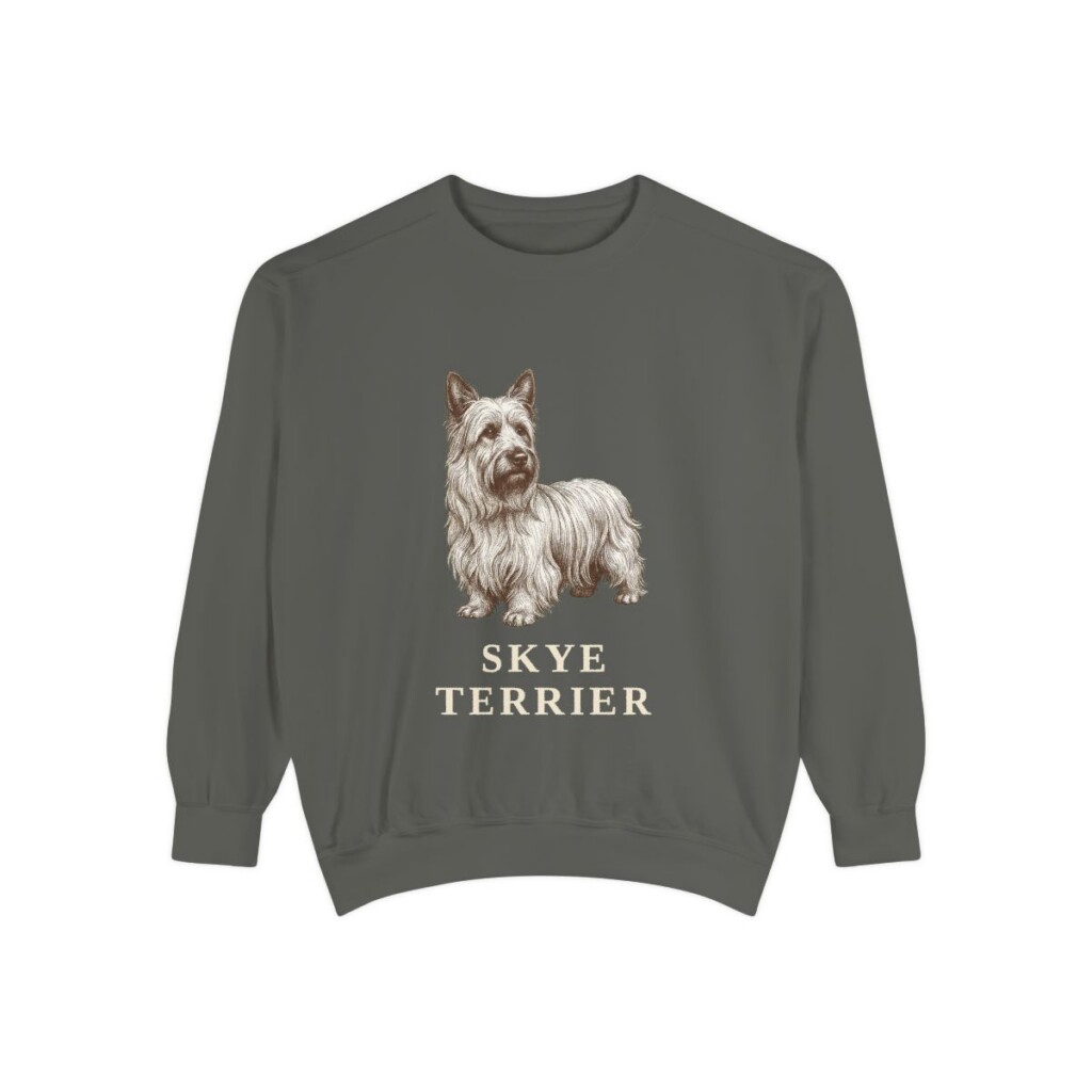 Skye Terrier Sweatshirt, Pepper, front view