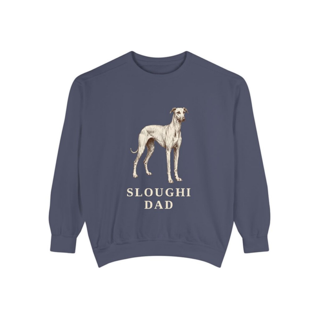 Sloughi Dad Sweatshirt, Denim, front view