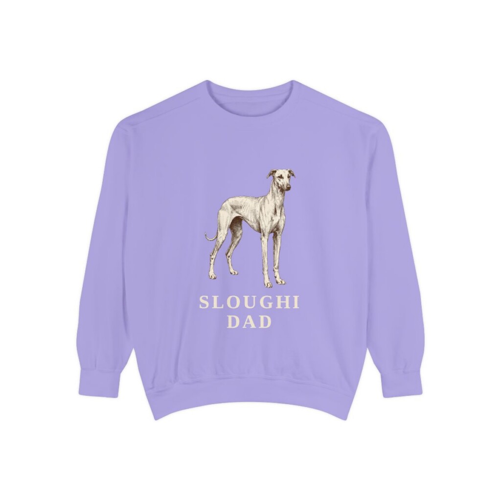 Sloughi Dad Sweatshirt, Violet, front view