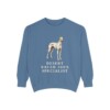 Sloughi Humor Sweatshirt, Blue Jean, front view