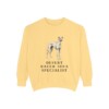 Sloughi Humor Sweatshirt, Butter, front view