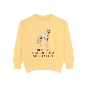 Sloughi Humor Sweatshirt, Butter, front view