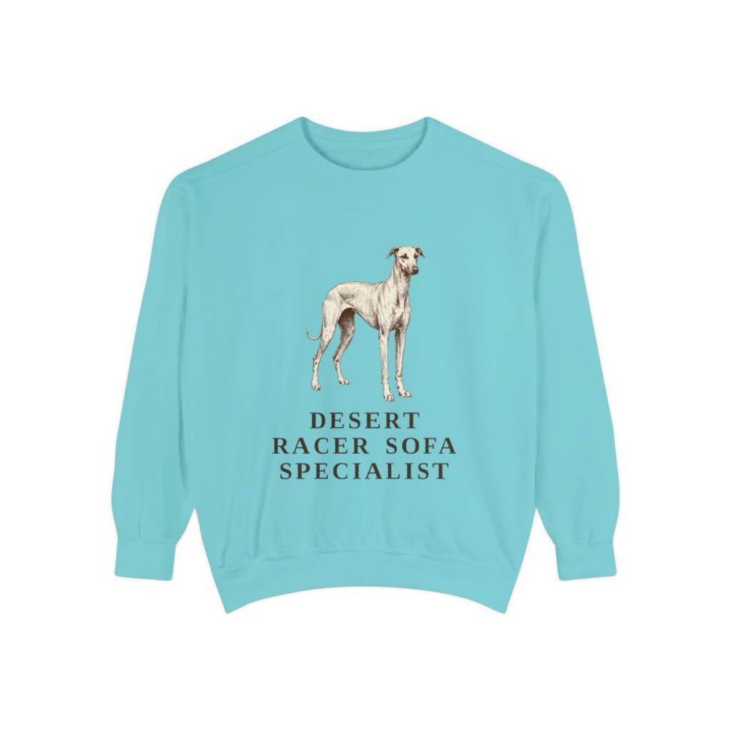 Sloughi Humor Sweatshirt, Chalky Mint, front view