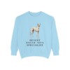 Sloughi Humor Sweatshirt, Chambray, front view