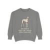 Sloughi Humor Sweatshirt, Grey, front view