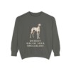 Sloughi Humor Sweatshirt, Pepper, front view
