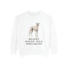 Sloughi Humor Sweatshirt, White, front view