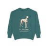 Sloughi Latin Sweatshirt, Blue Spruce, front view