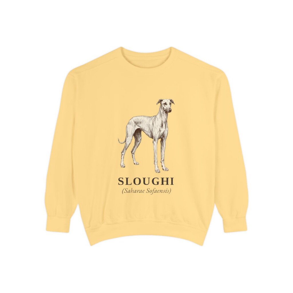 Sloughi Latin Sweatshirt, Butter, front view