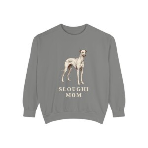 Sloughi Mom Sweatshirt, Grey, front view
