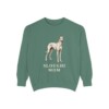 sloughi-sweatshirt-mom-light-green Sloughi Mom Sweatshirt, Light Green, front view