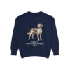 Small Munsterlander Dad Sweatshirt, True Navy, front view