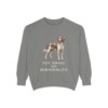 small-munsterlander-sweatshirt-humor-grey Small Munsterlander Humor Sweatshirt, Grey, front view