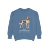 Small Munsterlander Latin Sweatshirt, Blue Jean, front view