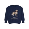 Small Munsterlander Latin Sweatshirt, True Navy, front view