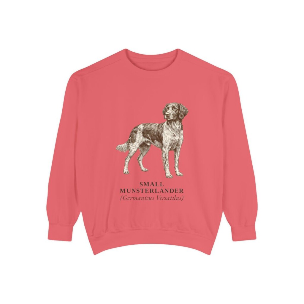 Small Munsterlander Latin Sweatshirt, Watermelon, front view