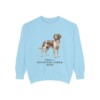 Small Munsterlander Mom Sweatshirt, Chambray, front view