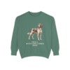 Small Munsterlander Mom Sweatshirt, Light Green, front view