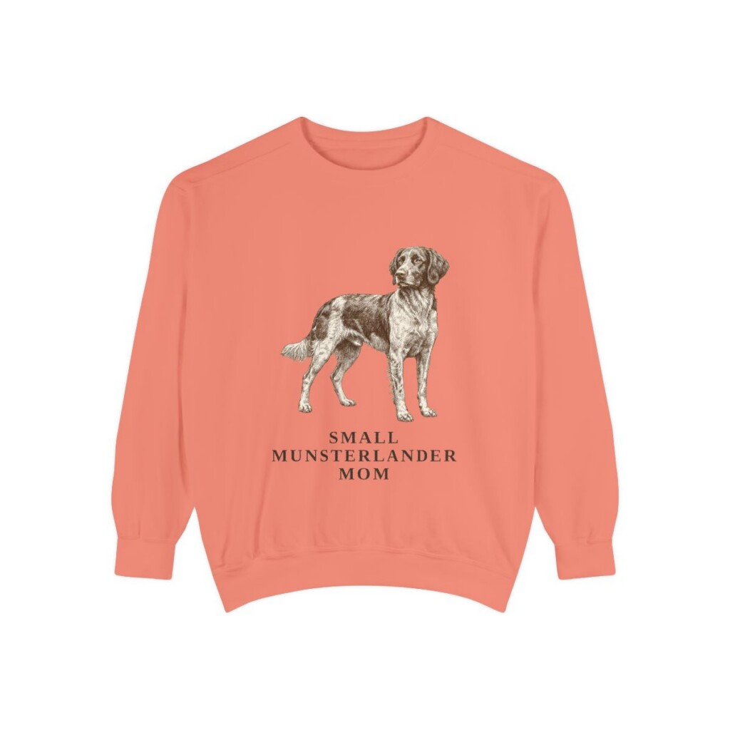 Small Munsterlander Mom Sweatshirt, Terracotta, front view