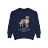 Small Munsterlander Mom Sweatshirt, True Navy, front view