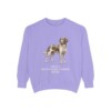 Small Munsterlander Mom Sweatshirt, Violet, front view