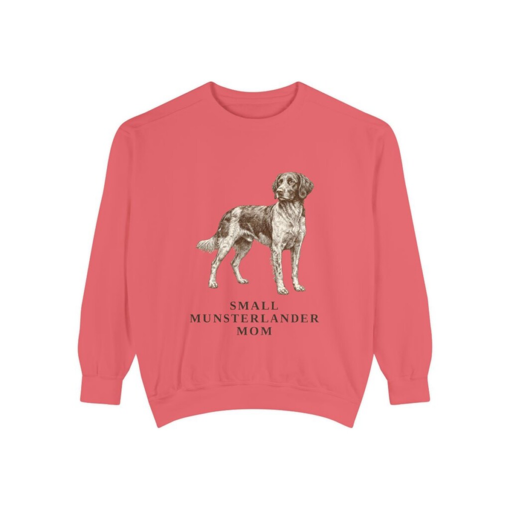Small Munsterlander Mom Sweatshirt, Watermelon, front view