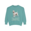 Soft Coated Wheaten Terrier Dad Sweatshirt, Seafoam, front view