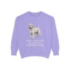 Soft Coated Wheaten Terrier Dad Sweatshirt, Violet, front view