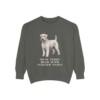 soft-coated-wheaten-terrier-sweatshirt-humor-pepper Soft Coated Wheaten Terrier Humor Sweatshirt, Pepper, front view