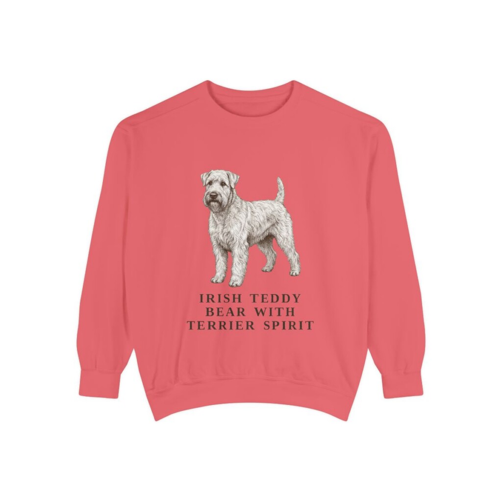 soft-coated-wheaten-terrier-sweatshirt-humor-watermelon Soft Coated Wheaten Terrier Humor Sweatshirt, Watermelon, front view