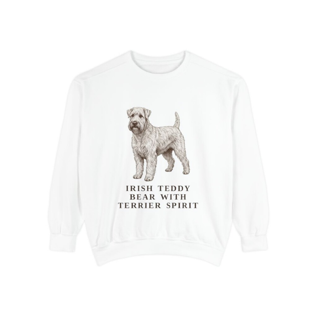soft-coated-wheaten-terrier-sweatshirt-humor-white Soft Coated Wheaten Terrier Humor Sweatshirt, White, front view