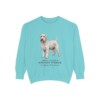 Soft Coated Wheaten Terrier Latin Sweatshirt, Chalky Mint, front view