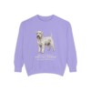 Soft Coated Wheaten Terrier Latin Sweatshirt, Violet, front view