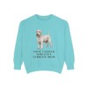 Soft Coated Wheaten Terrier Mom Sweatshirt, Chalky Mint, front view