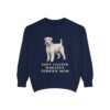 Soft Coated Wheaten Terrier Mom Sweatshirt, True Navy, front view