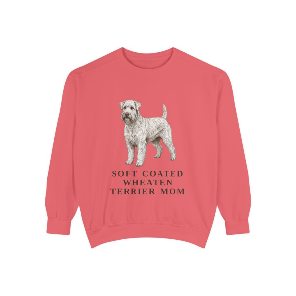 Soft Coated Wheaten Terrier Mom Sweatshirt, Watermelon, front view