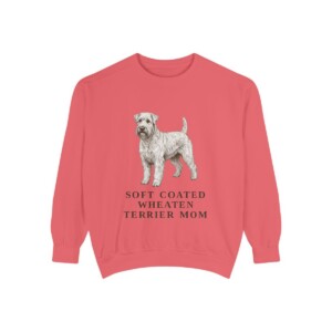 Soft Coated Wheaten Terrier Mom Sweatshirt, Watermelon, front view