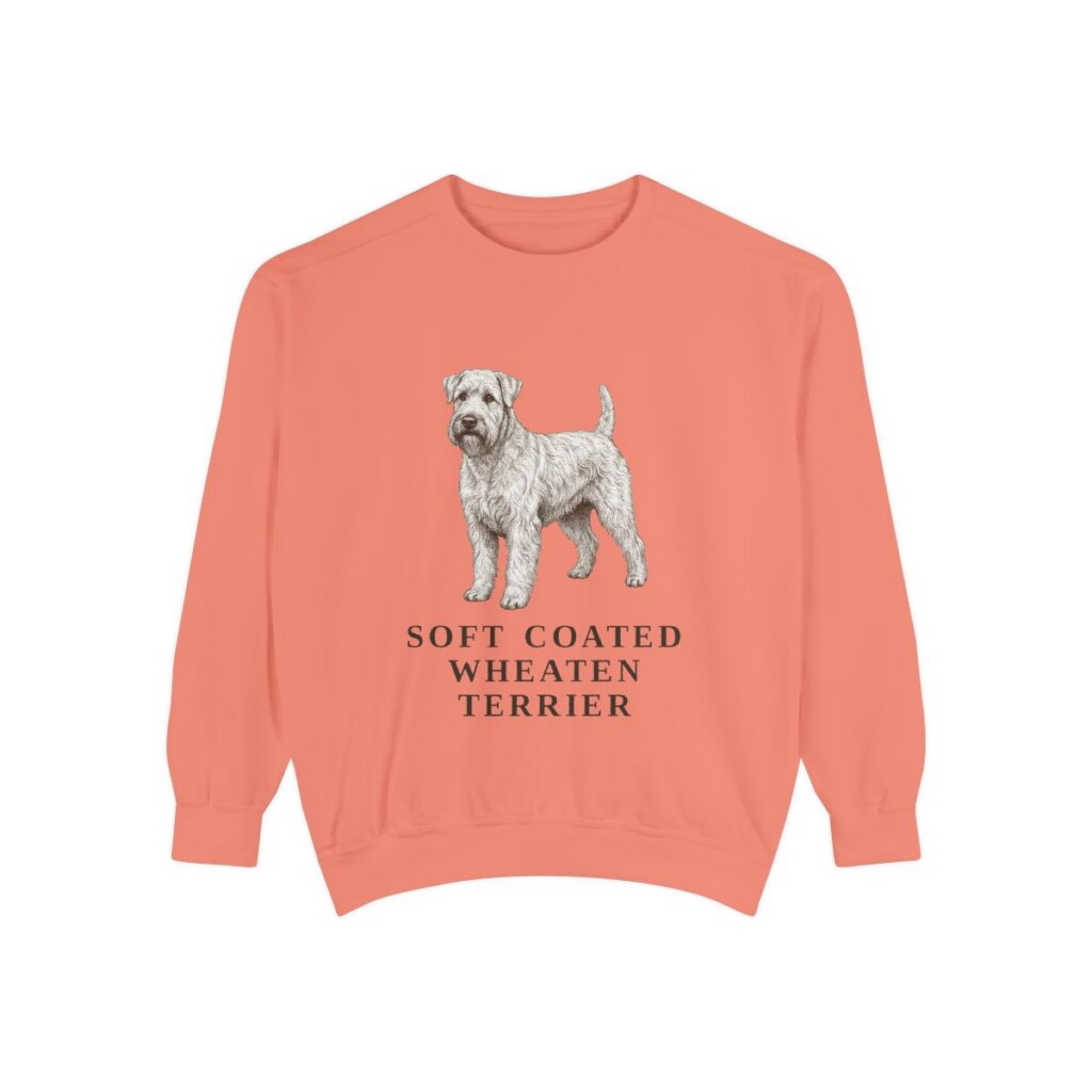 Soft Coated Wheaten Terrier Sweatshirt, Terracotta, front view
